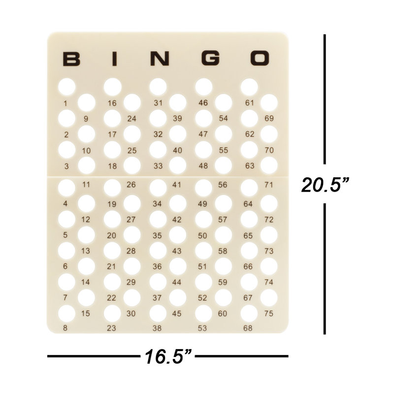 GSE Games & Sports Expert Large Bingo Game Set with Bingo Cage, 1.5